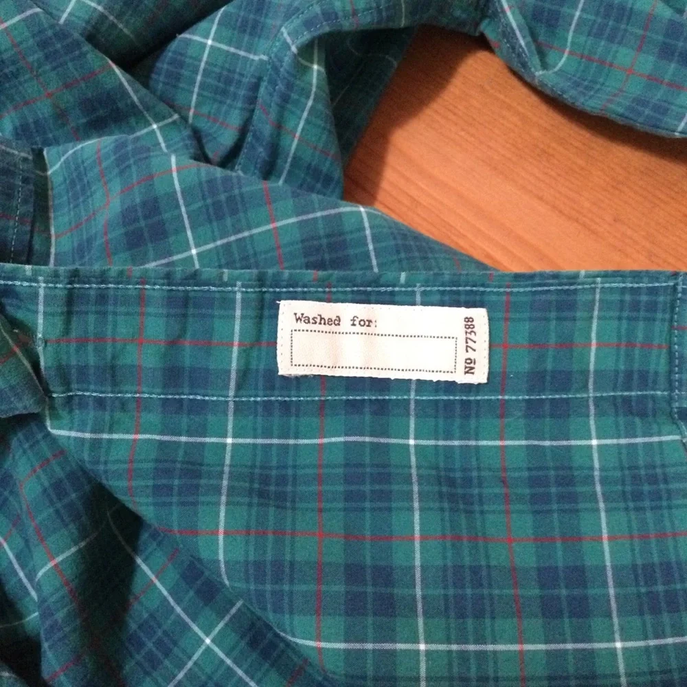 J.Crew Men's Slim Green Plaid Stretch Button Up Long Sleeve Shirt Size S